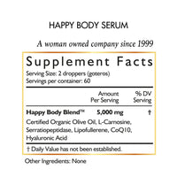 Happy Body Serum By Cocó March - Natural Soothing Serum For Muscle &amp; Joint Discomfort, Suitable For All Ages And Pets - Gluten Free, Keto Friendly, Dairy Free, GMO Free - 4.05 fl oz (120 ml).