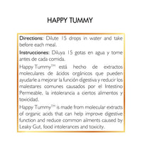 Happy Tummy By Cocó March - Bloating Relief For Women, Men, Digestive Health Drops With Humic Acid, Microbiome Boost For a Healthy Gut, 70 Servings - 1.0 fl oz (30 ml).
