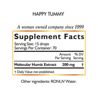 Happy Tummy By Cocó March - Bloating Relief For Women, Men, Digestive Health Drops With Humic Acid, Microbiome Boost For a Healthy Gut, 70 Servings - 1.0 fl oz (30 ml).