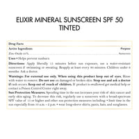 Mineral Tinted Sunscreen - Broad Spectrum Sun Protection SPF 50, Sheer Tinted Coverage, Water-Resistant-80 Min, Hydrates and Enhances Skin, Adults and Children - 2.1 oz (59 g) - Elixir By Cocó March.
