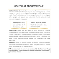 Molecular Progesterone By Cocó March - Plant Based Cream, Supports Hormone Balance, Optimal Absorption - Not Tested On Animals, Gluten Free, Vegan, GMO Free - 1.7 oz (50 ml).