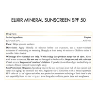 Mineral Sunscreen - Broad Spectrum 50 SPF Sun Protection, Water-Resistant-80 min, Hydrates and Enhances Skin, Adults and Children - 2.1 oz (59 g) - Elixir By Cocó March.