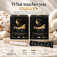 ELIXIR 100% ORGANIC COTTON TAMPONS (16ct)