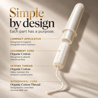 ELIXIR 100% ORGANIC COTTON TAMPONS (16ct)