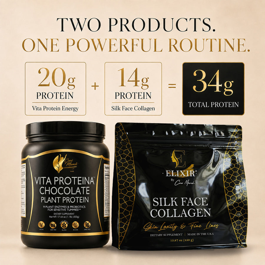 Women’s Muscle Kit: 20g VitaProtein plus 14g Silk Face Collagen